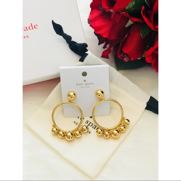 ♠️NWT KSNY SET! Poppy Coin Purse & Gold Drop Hoops - Picture 5 of 8